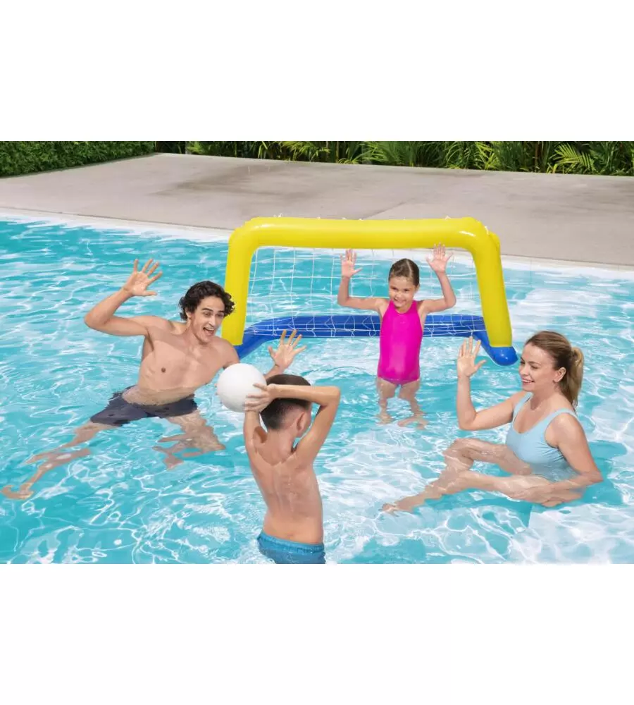 Porta gonfiabile da pallanuoto con palla bestway 142x76cm